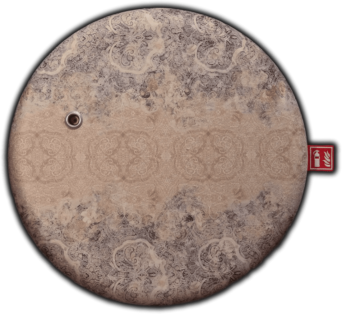 The SafeMaker IN — bespoke shield with custom paisley ornamental pattern